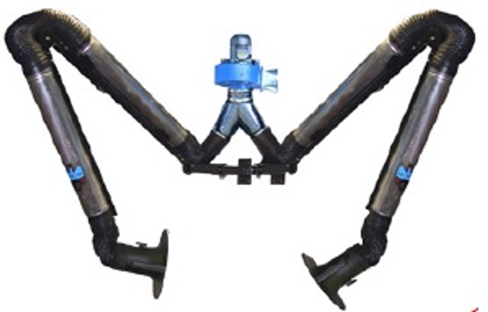 Набор для вытяжки сварочного дыма с двумя сочлененными рукавами TECHNO-2-330/300 Filcar