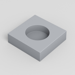 Звукоизоляционный подрозетник 1-секционный SoundGuard ИзоБокс1 Стандарт (115х115х38мм)(шт)