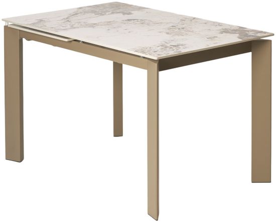 Стол CORNER 120 GLOSS LUXURY PANDORA SOLID CERAMIC / TAUPE