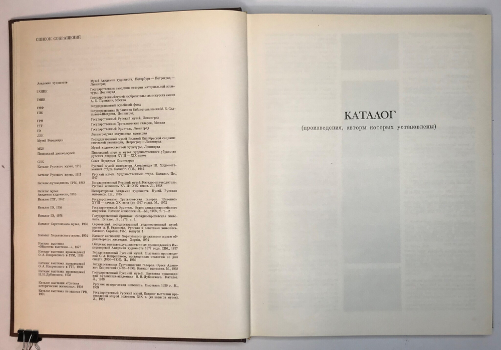 Живопись XVII-начало XX века, Государственный русский музей. Каталог, Л., Аврора, 1980 г., 30Х 23 см