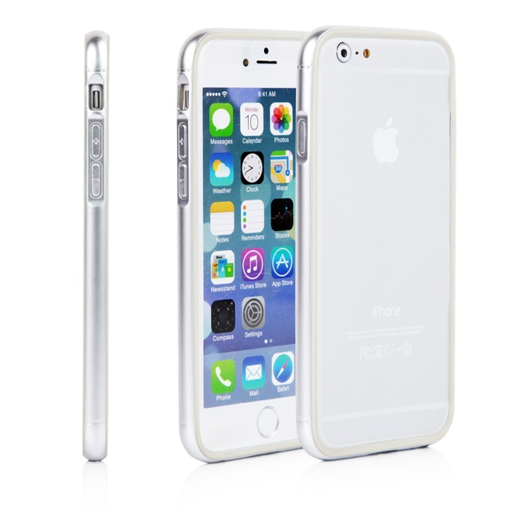 Бампер пластиковый + силикон для IPhone 6/6s
