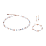 Серьги Coeur de Lion White-Rose Gold 3018/21-1425