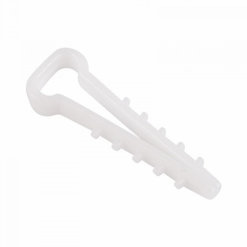 Дюбель хомут прямоугольный белый 10-5 (уп. 100 шт) REXANT 07-4610