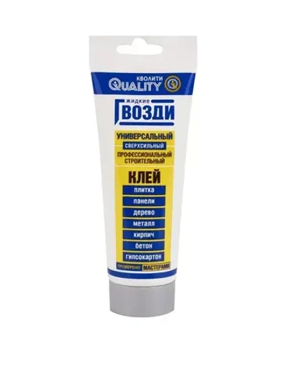 QUALITY Монтажный клей 100 мл 0.1 кг, белый, светло-синий