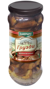 ГРУЗДИ ГЛАВПРОДУКТ МАРИНОВАННЫЕ 580МЛ