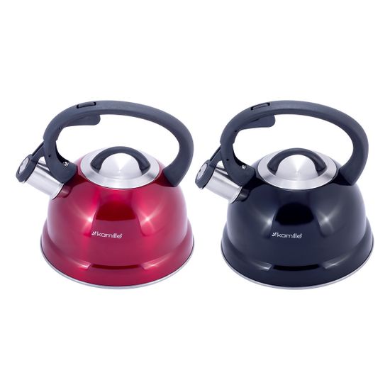 Чайник 1,8 л. из нержавеющей стали со свистком Kamille KM-1082