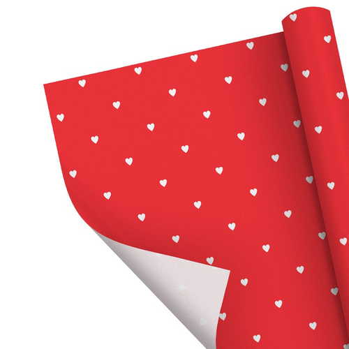Бумага упаковочная крафтовая "сердечки" #2