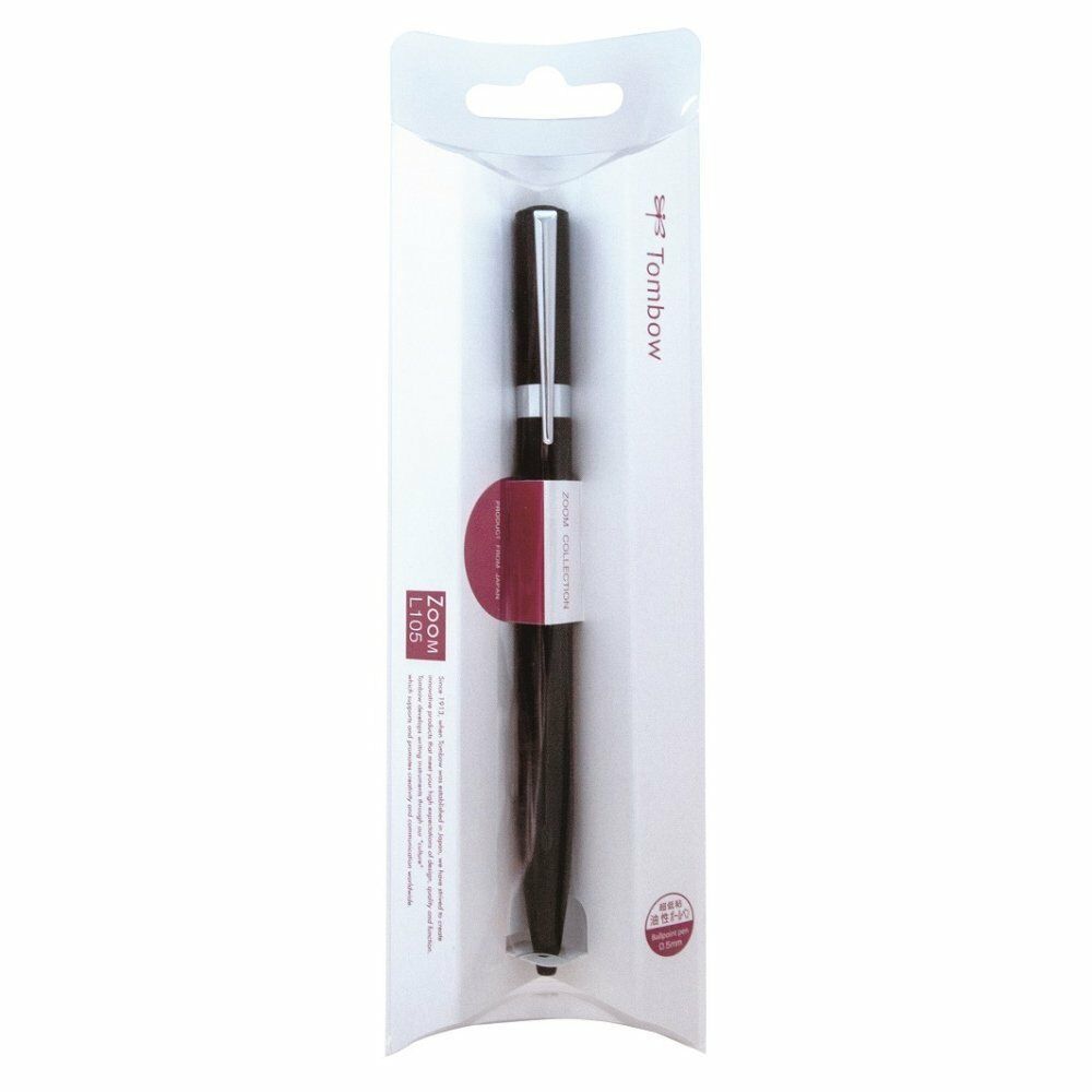 Шариковая ручка Tombow Zoom L105 чёрная (блистер)