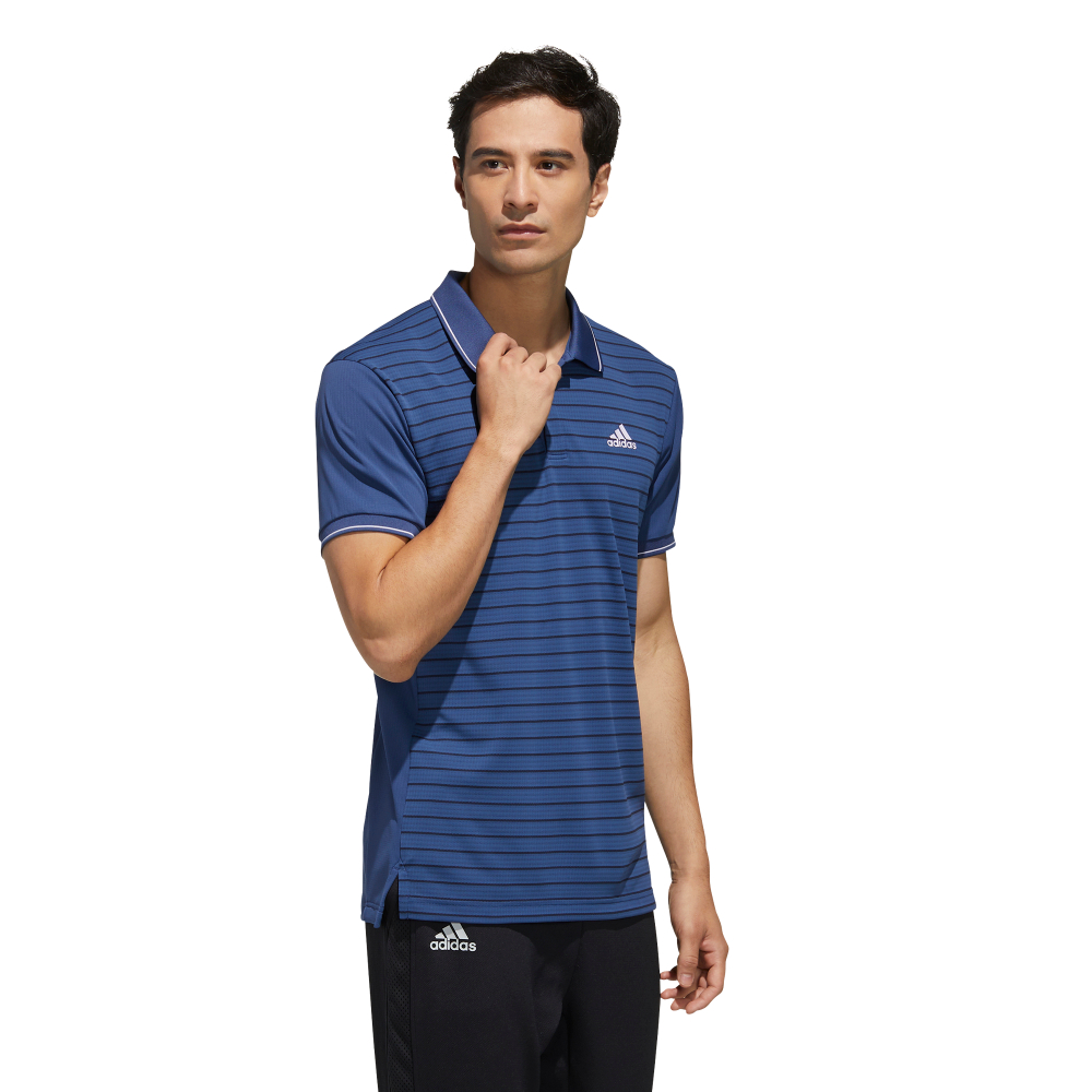 Мужское теннисное поло Adidas Heat Ready CB M PL1 - tech indigo