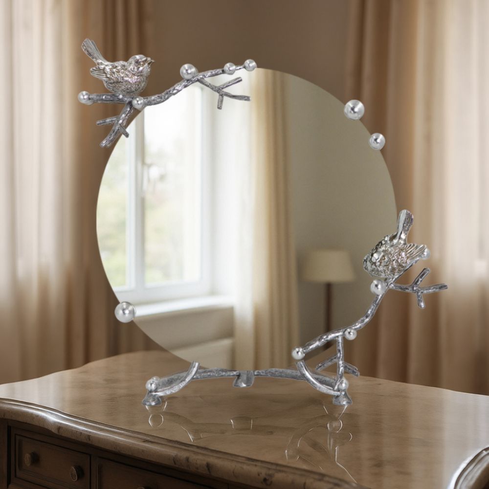 Зеркало Терра настольное Серебро