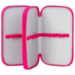 Пенал ПИФАГОР, 2 отделения, ламинированный картон, блестки, 19х11 см, "MOON BUNNY", 229157