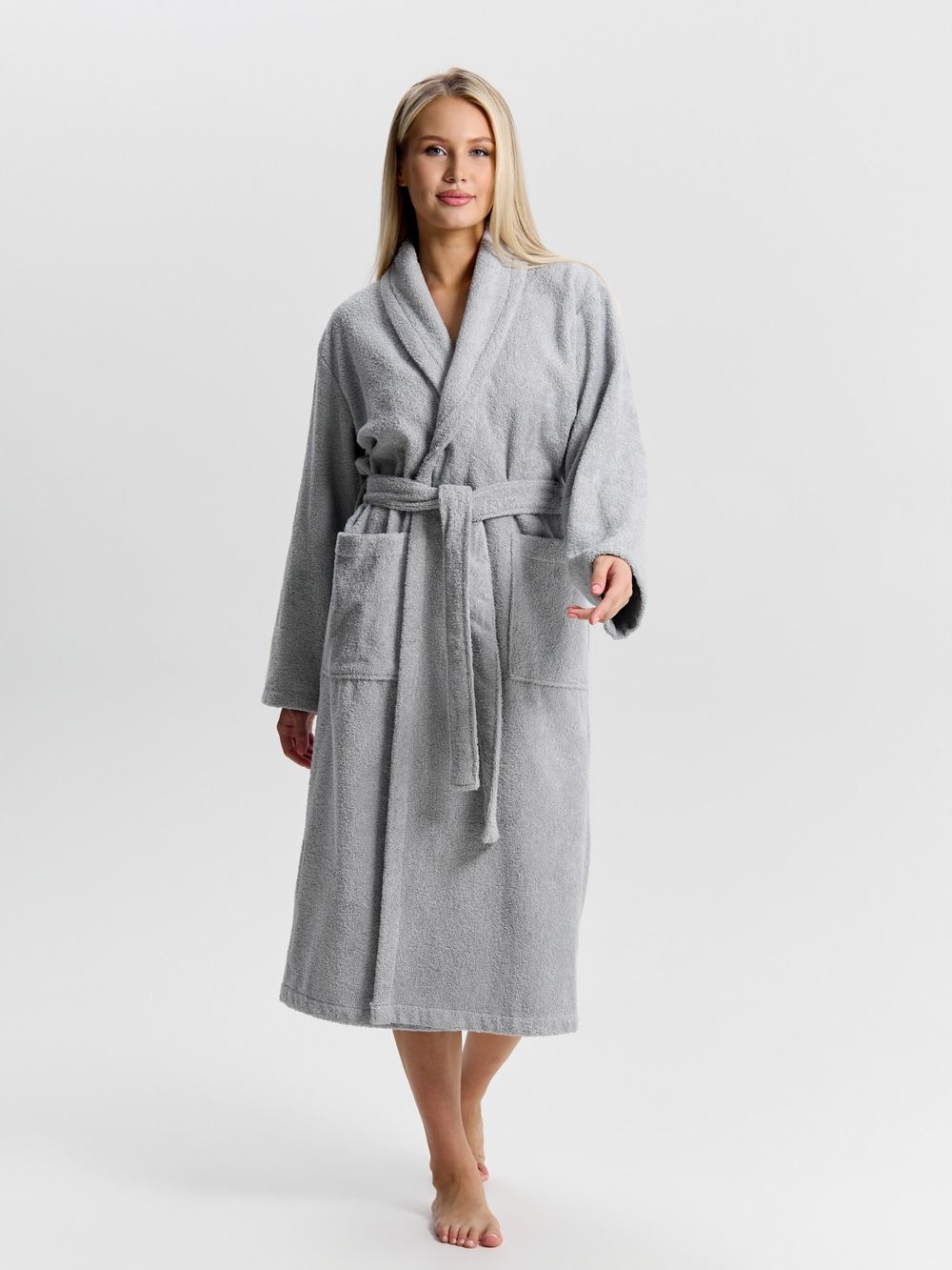 Халат женский Комфорт-3 Виотекс СВЕТЛО-СЕРЫЙ