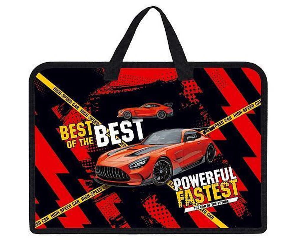 Папка для тетрадей А4ф пластиковая на молнии "Лучший из лучших" (Хатбер)