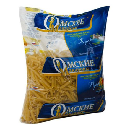 Макароны Омские Перья гладкие 800 гр