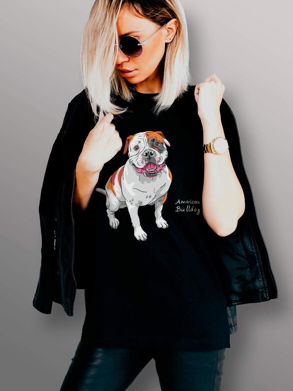 Футболка американский бульдог
