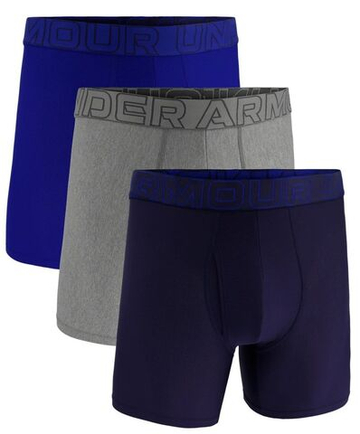 Мужские спортивные боксеры Under Armour Performance Tech Mesh 6in Boxerjock 3P - разноцветный