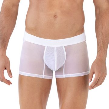 Мужские трусы хипсы белые Clever Moda YIN YANG TRUNKS 162501