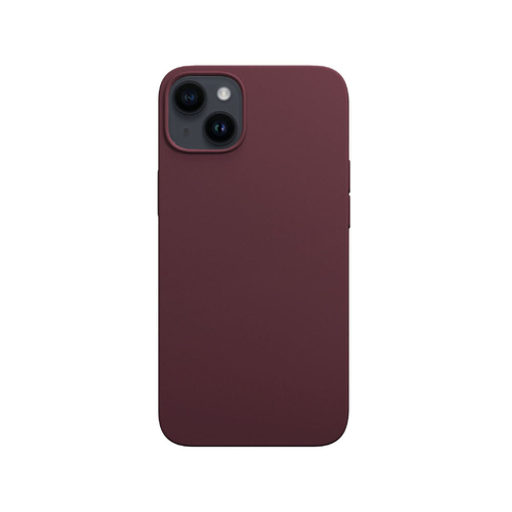 Накладка iPhone 14 силикон бургунди