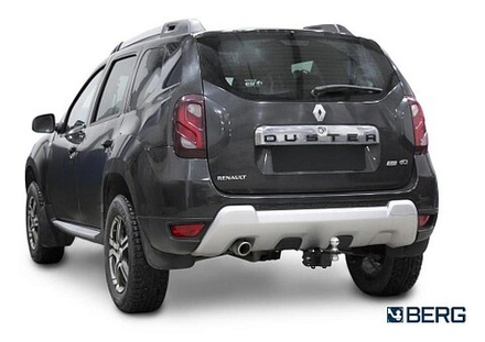 ТСУ для Renault Duster (2010-2015, 2015-2020, 2020-), Renault Kaptur (2016-2020, 2020-), Nissan Terrano (2014-), шар Е, 1200/75 кг.  F.4711.002