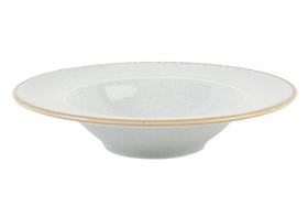 Тарелка глубокая 30 см с полями фарфор цвет серый Seasons