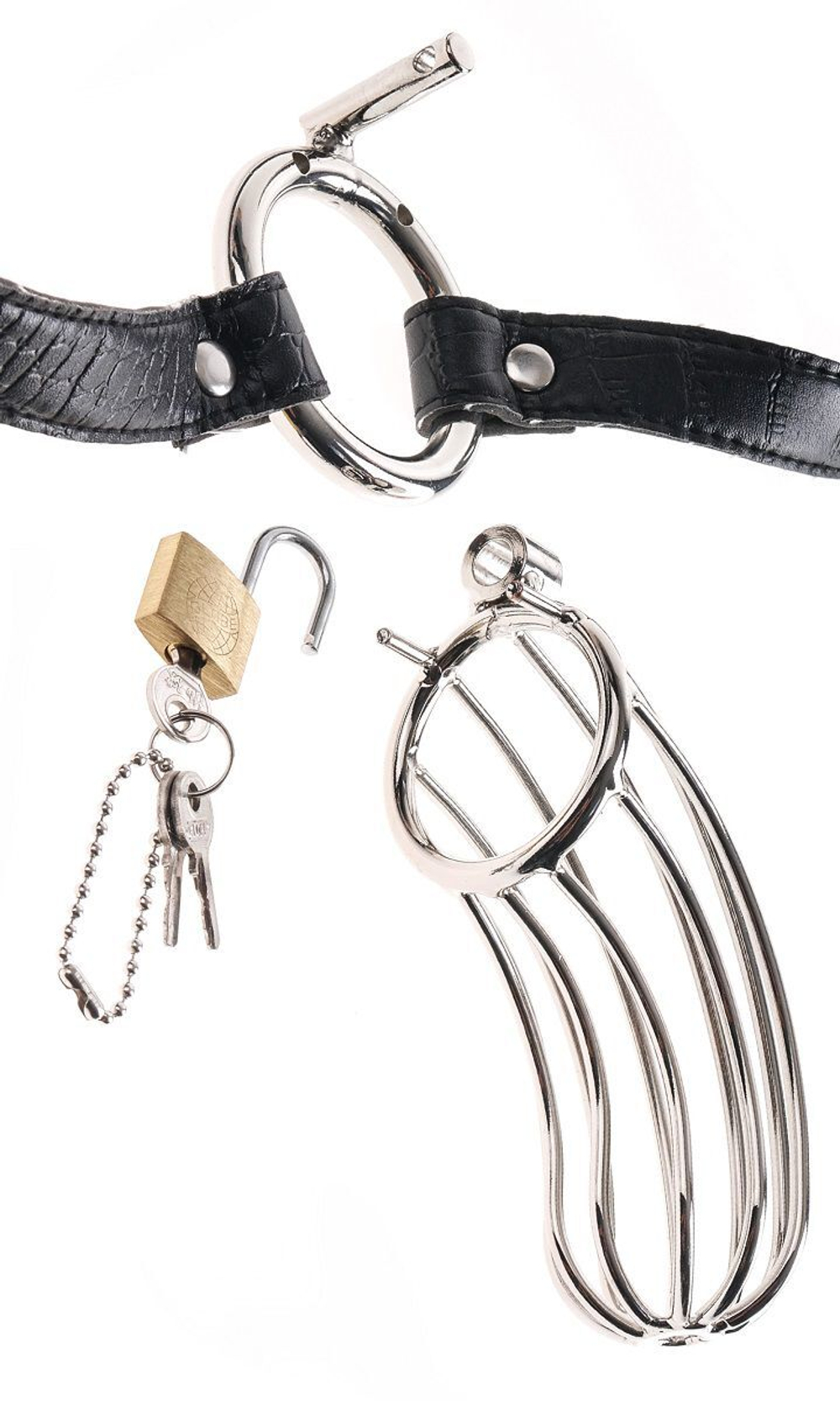 Пояс верности для мужчин The Prisoner (Цвет: серебро)