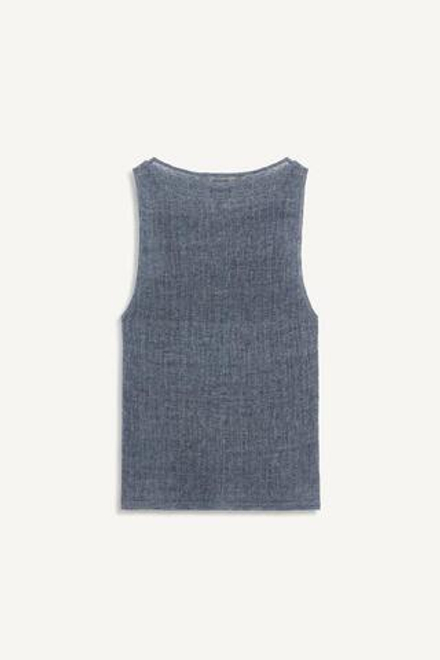 ZARA ТОП БЕЗ РУКАВОВ, СИНИЙ/ИНДИГО