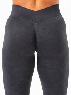 Леггинсы RYDERWEAR Stonewash Seamless V Back Black