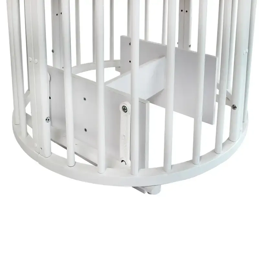 Кровать детская Indigo Simple 7в1 с поперечным маятником белый