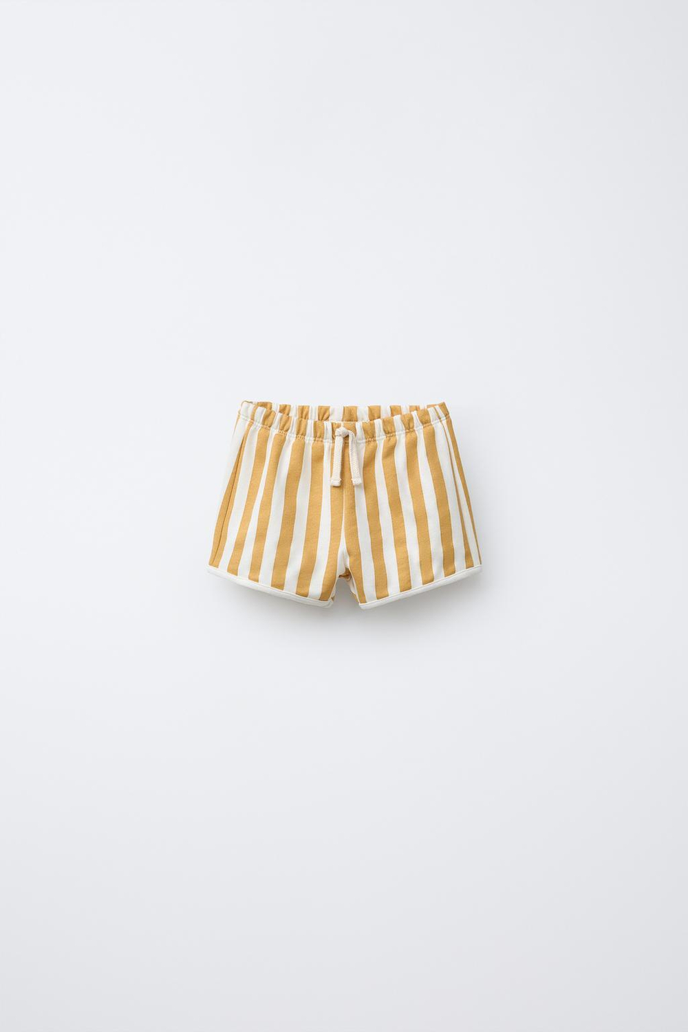 ZARA ШОРТЫ В ПОЛОСКУ, ЭКРЮ