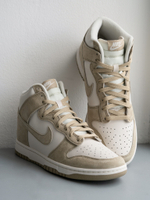 Nike Dunk High Tan Suede White