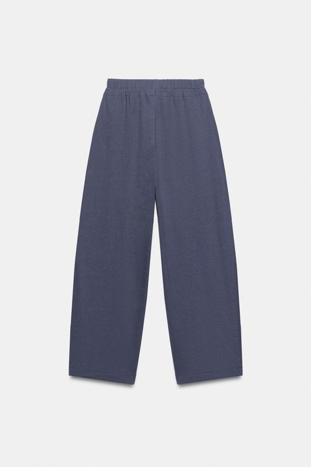 ZARA БРЮКИ В СТИЛЕ РУСТИК НА ШНУРКЕ, ИНДИГО