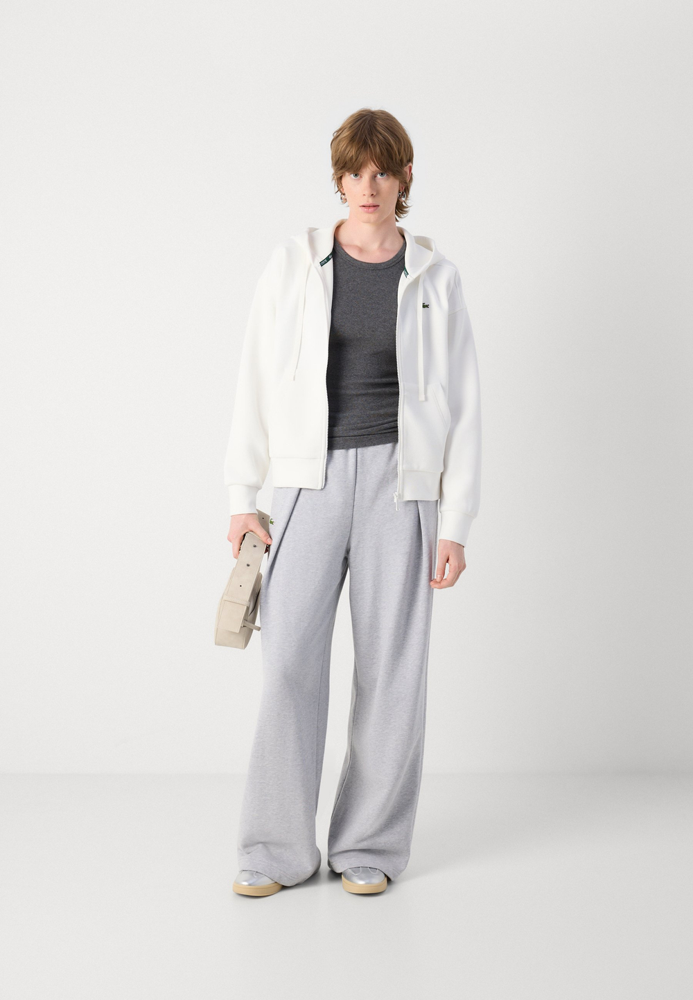 Lacoste Толстовка на молнии - Молочный (LA221J04F-A11)