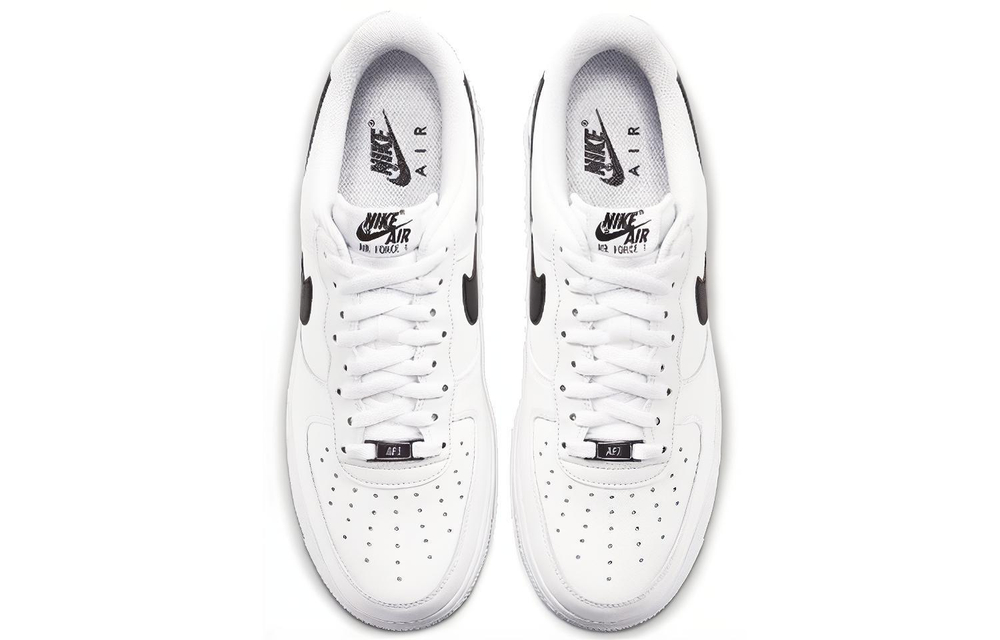 Nike Air Force 1'07 cowhide lightweight wear-resistant non-slip low-top sneakers for men and women the same white