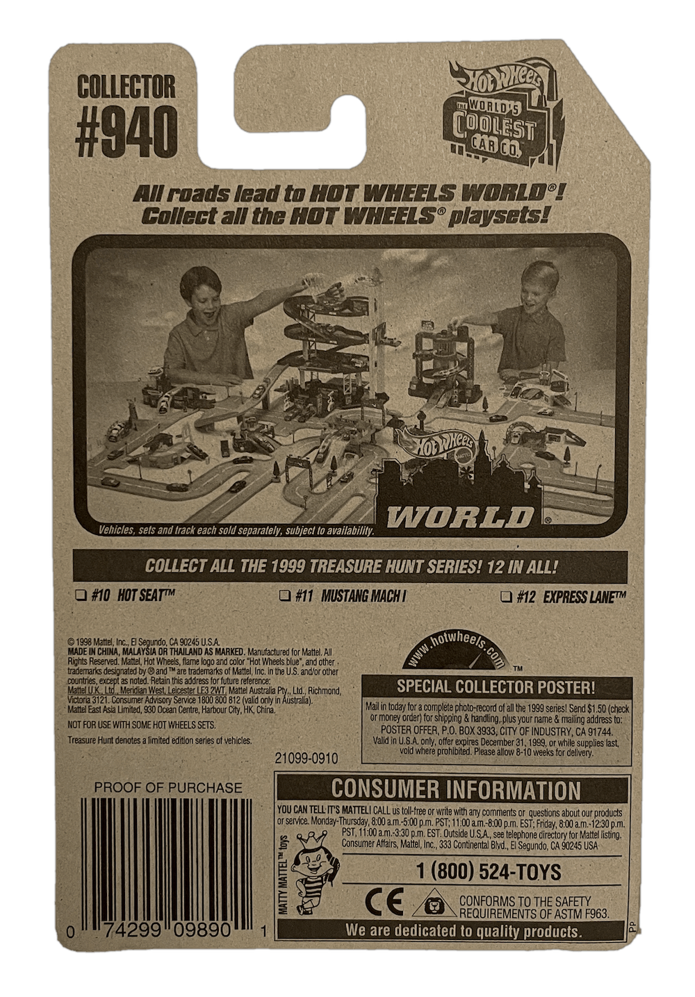 Hot Wheels Treasure Hunt Express Lane (1999)