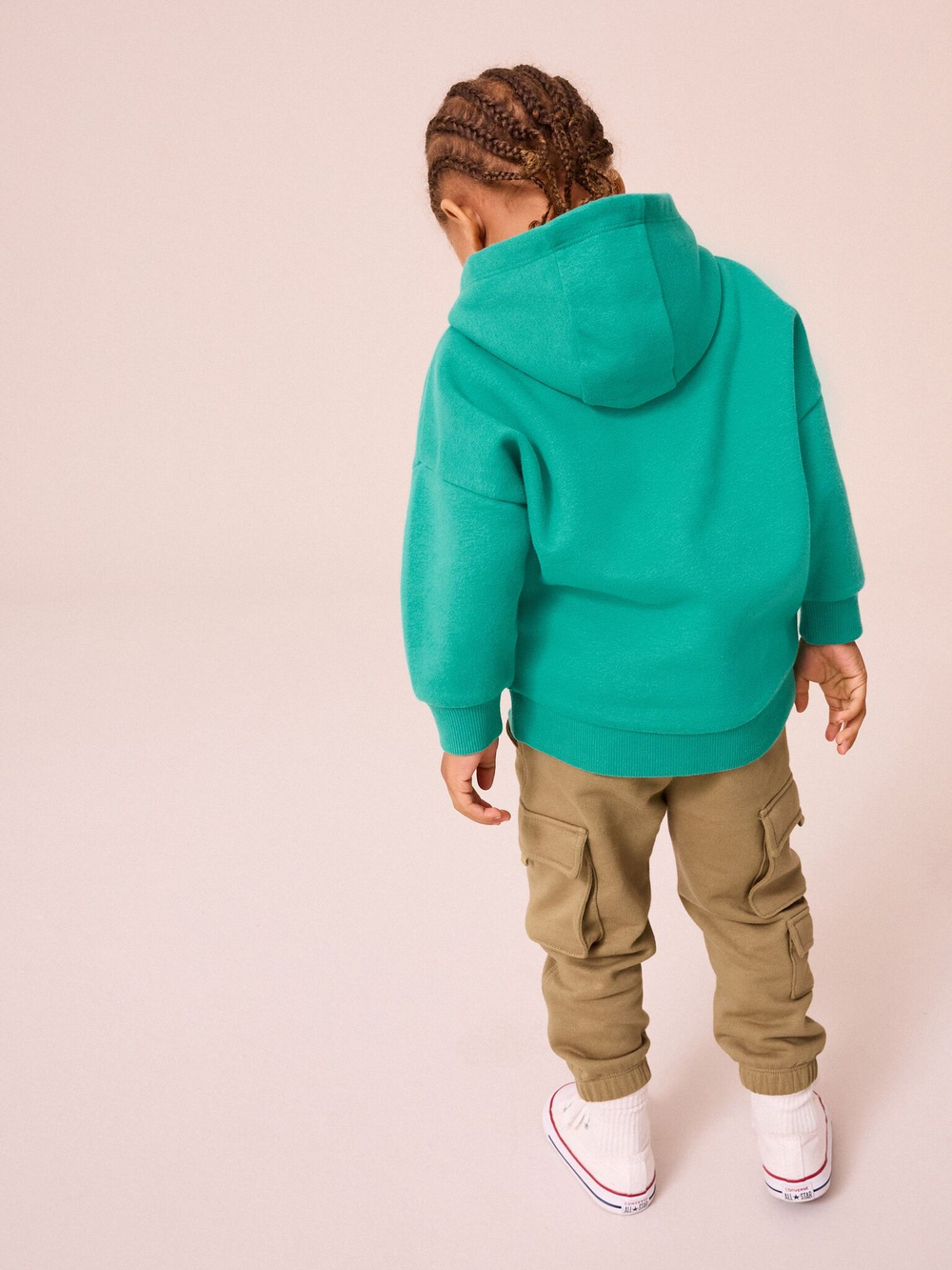 Толстовка с капюшоном и джоггеры карго в комплекте для мальчика Next B65-973, Зеленый, Песочный