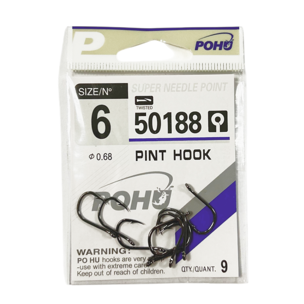 Крючки рыболовные POHU 50188 №6 (УП/10шт)