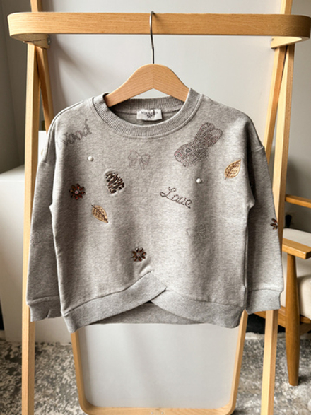 Хлопковый свитшот Monnalisa, 110