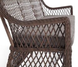 "Латте" диван двухместный из искусственного ротанга, цвет коричневый