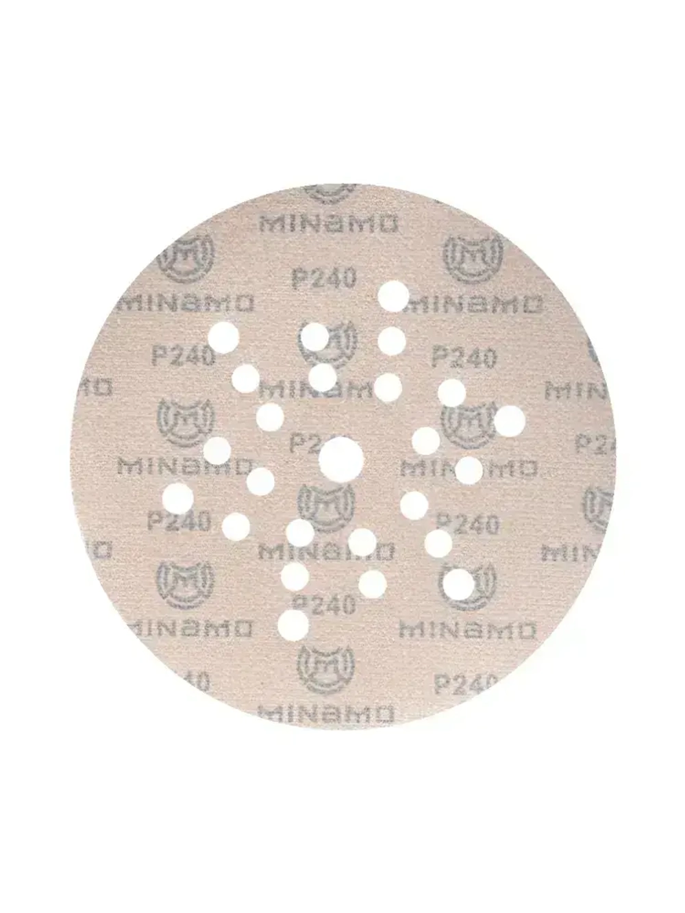 225мм P240 10шт. Шлифовальный абразивный круг для шлифовки под липучку Minamo Golden Warrior