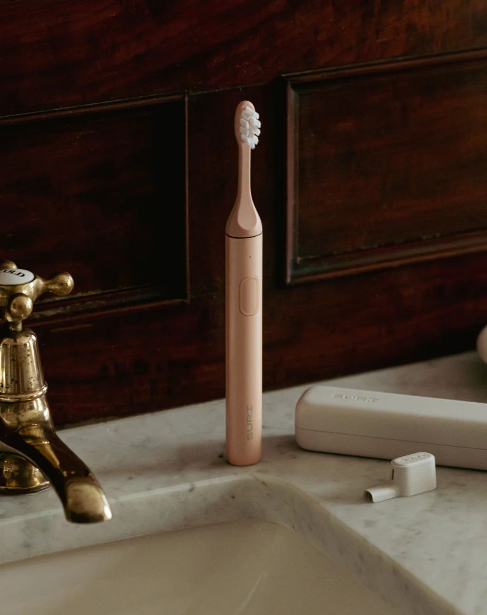 SURI Электрическая зубная щетка Sonic Tooth Brush with Mirror Mount - Sunset Bloom