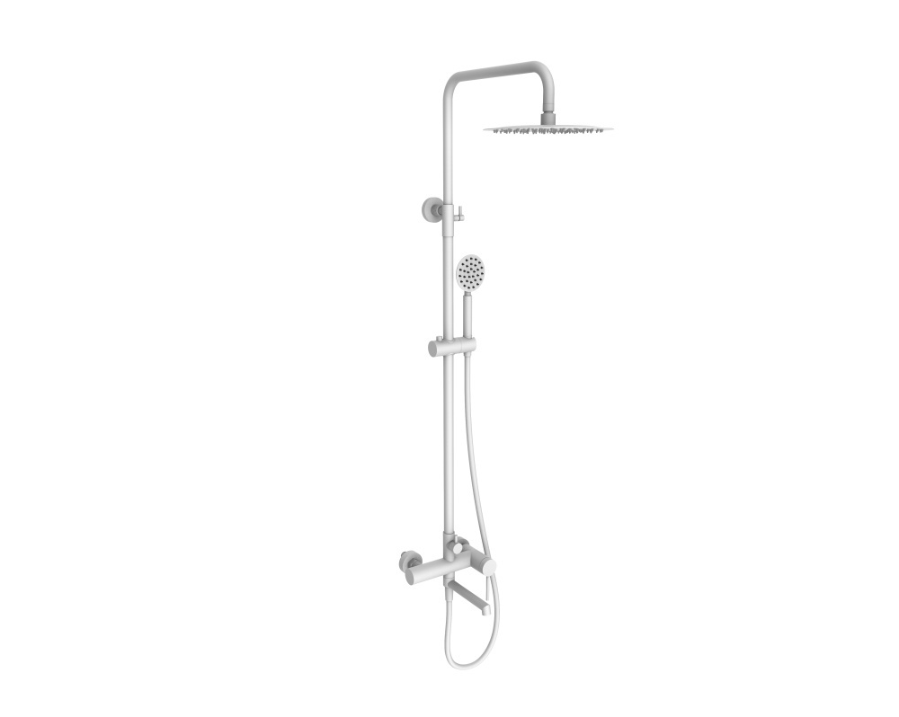 463562-F Душевая система (нерж, БЕЛЫЙ) ViEiR (4/1шт)