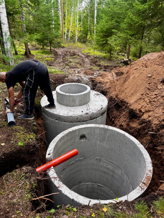 септик на 10 кубов под ключ за 120000р