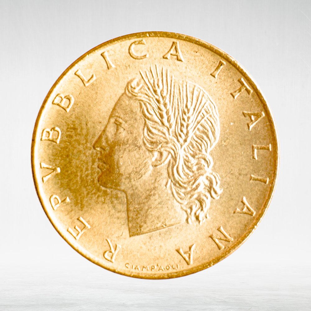Italy 20 Lire 1981 R "Oak Branch", AU