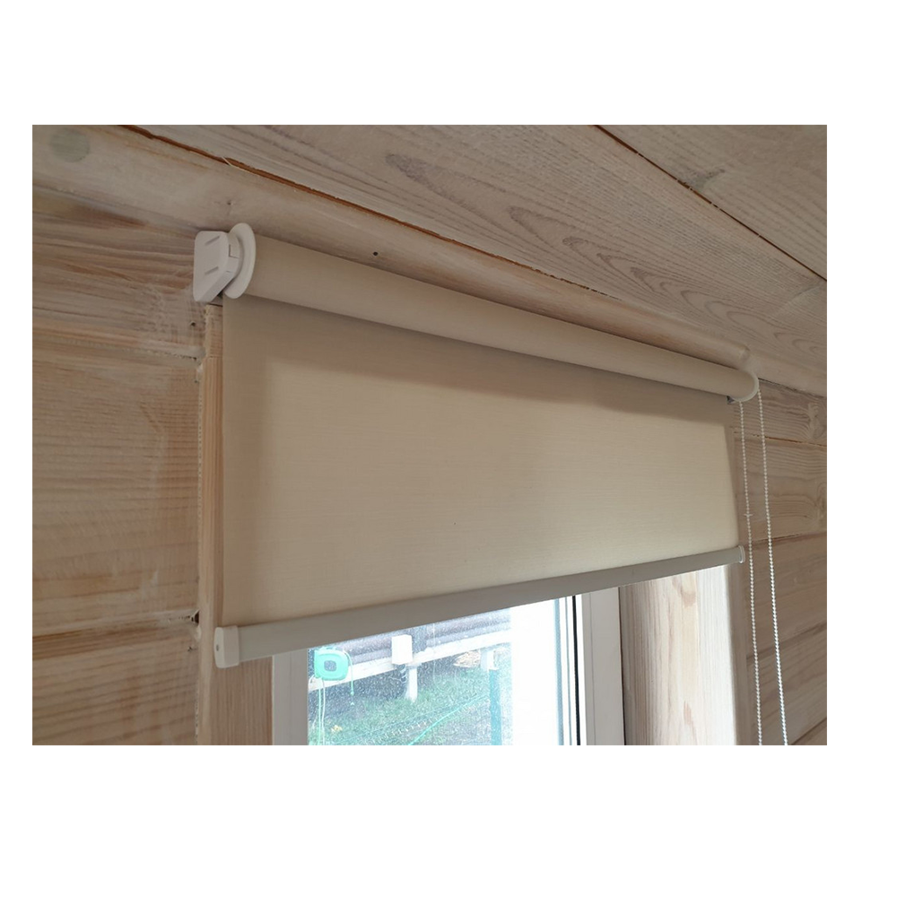 Штора рулонная полупрозрачная Лина 96x80 см, бежевый