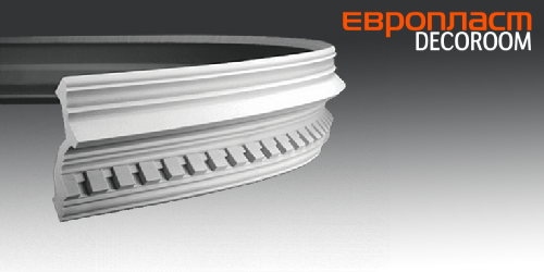 ЕВРОПЛАСТ КАРНИЗ ГИБКИЙ 1.50.111 (112*118*2000мм) Полиуретан