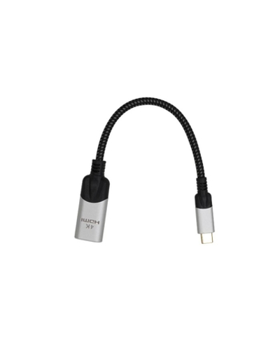 Aдаптер USB 3.1 Type-Cm --> HDMI A(f) 4K@60Hz, 0.15m ,Alum ,VCOM
