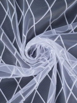 Тюль в спальню кухню длинный готовый 300 на 250