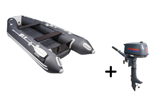 Аква 3400 НДНД + KAMISU T 5 BMS (комплект лодка + мотор)