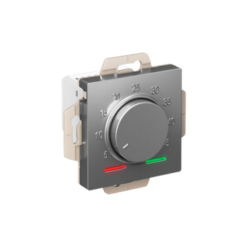 ATLASDESIGN ТЕРМОСТАТ электронный для теплого пола с датчиком, 10A, механизм, СТАЛЬ