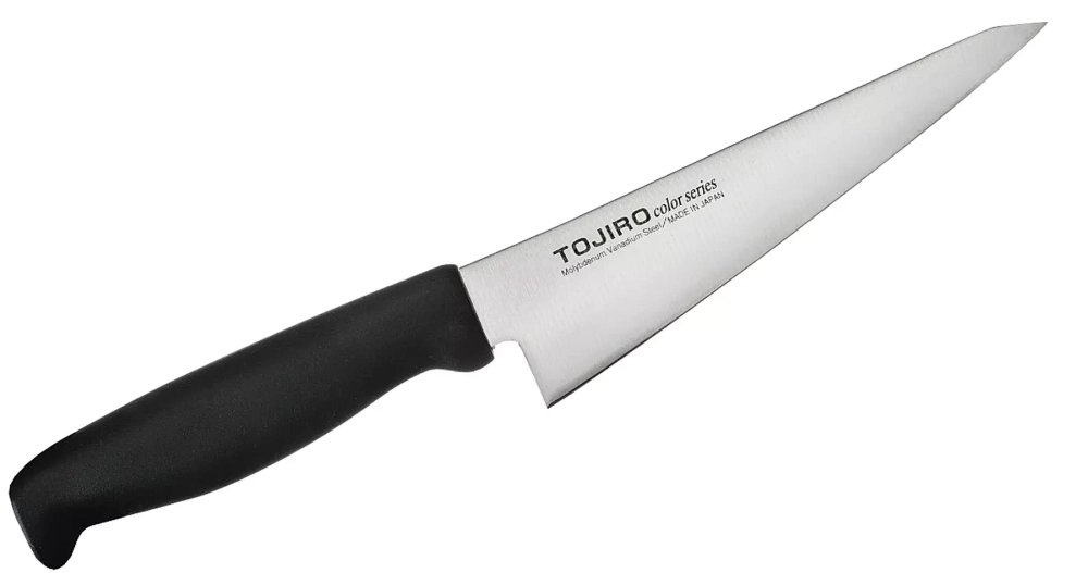 Tojiro - Нож Tojiro Color 15см для нарезки / артикул   F-252BK  / GTIN 4960375012526